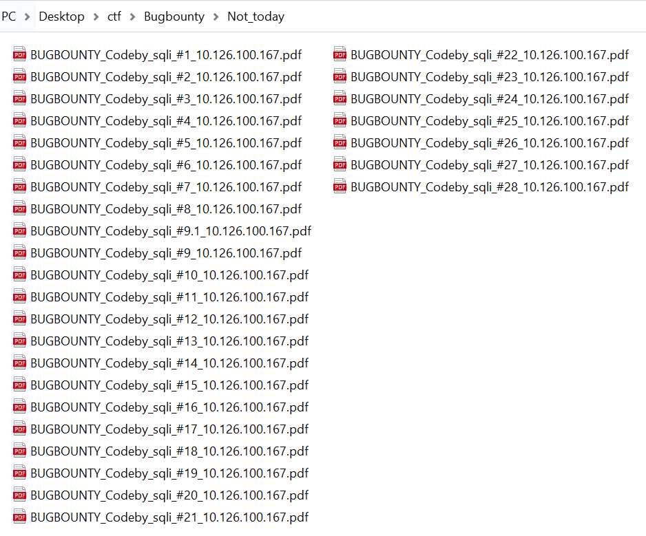 Отчеты для BugBounty по хосту OCR