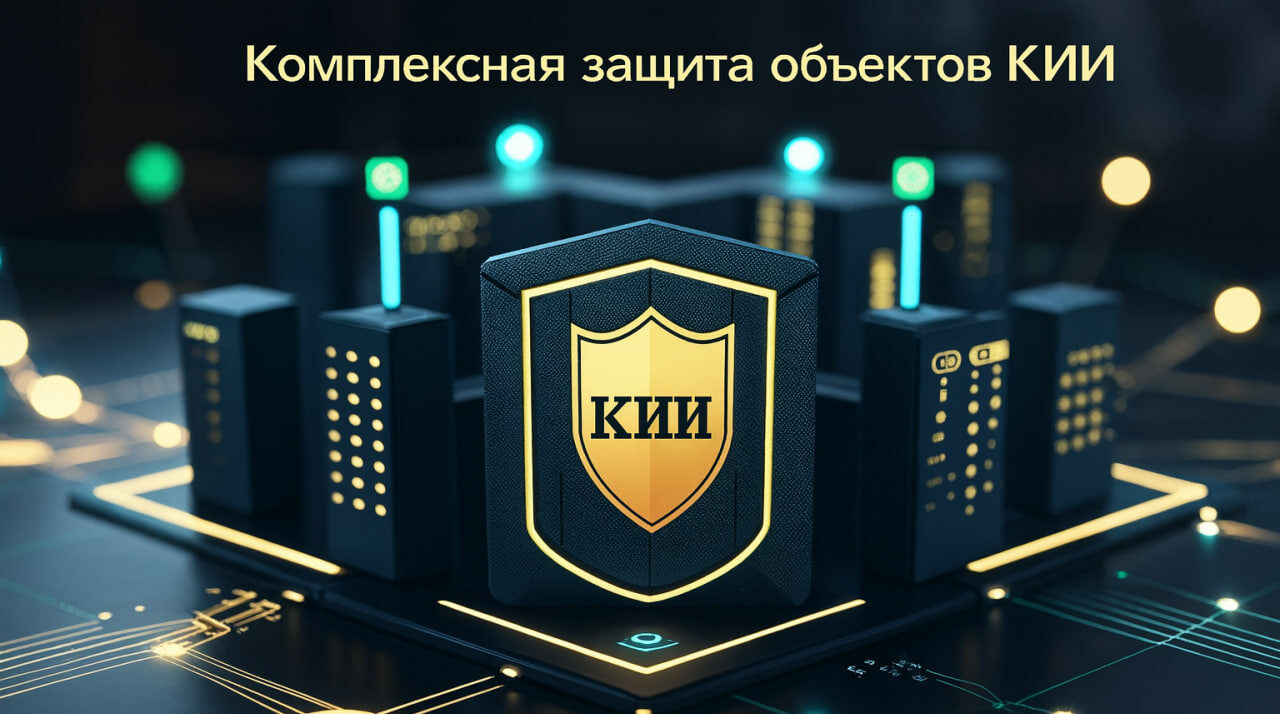 Схематичное изображение, иллюстрирующее концепцию комплексной защиты объектов КИИ (критической информационной инфраструктуры).